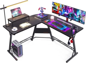 Casaottima 游戏桌 L 形电脑桌，家庭办公室转角桌