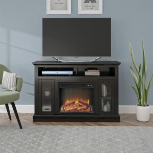 最佳电视柜电壁炉：Ameriwood Home Chicago Electric Fireplace TV Console